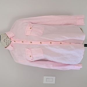 J Crew Linen-cotton button-up utility shirt